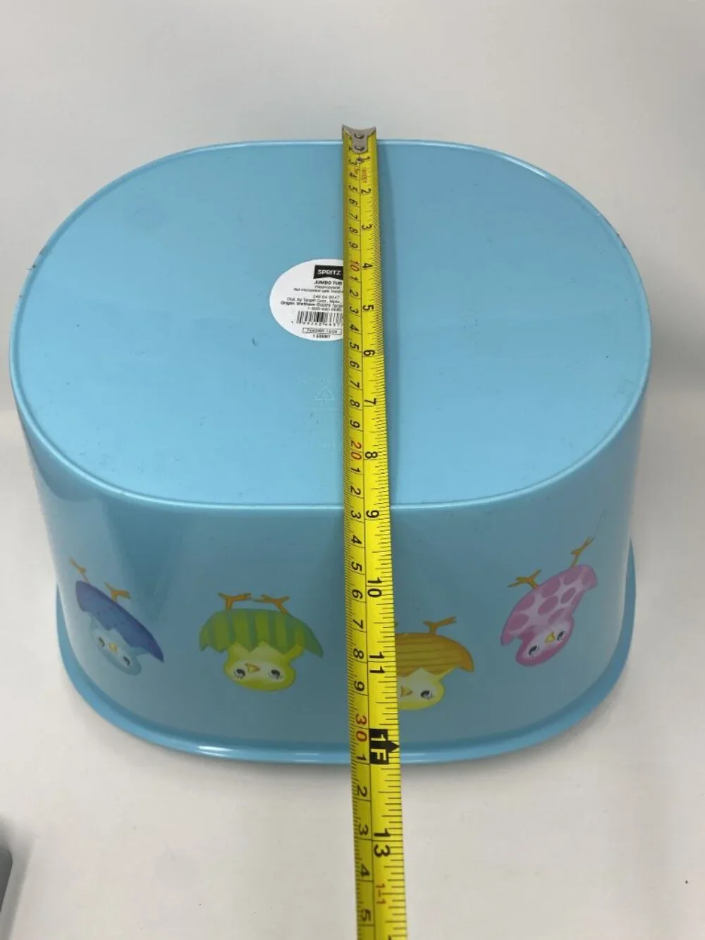 Target Happy Easter Plastic Tub Light Blue - Spritz™ Handles Bunny Chicks